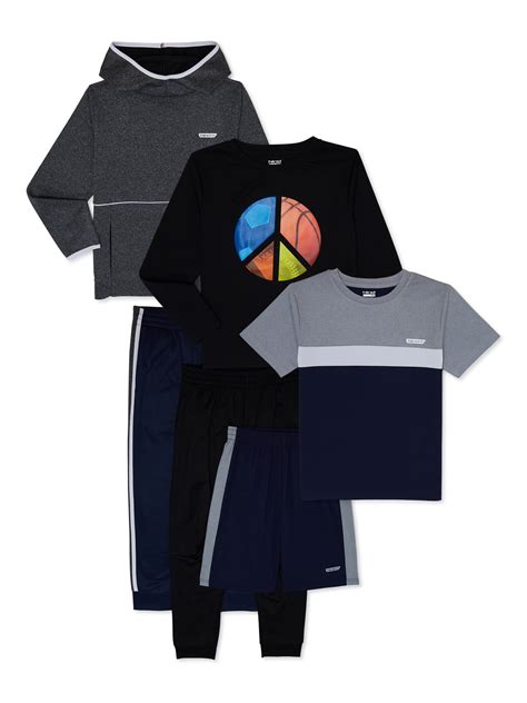 Hind Boys Activewear 6-Piece Set, Sizes 4-16 - Walmart.com