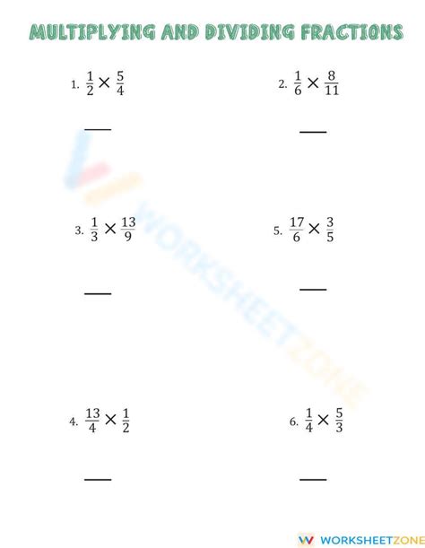 Image result for Operations with Fractions Worksheet