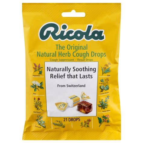 Ricola Cough Drops Original Herb 21ct - Jollys Pharmacy Online Store