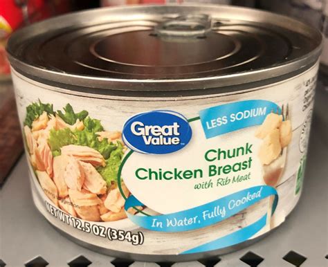 Canned Chicken Great Value at Katrina Cowley blog