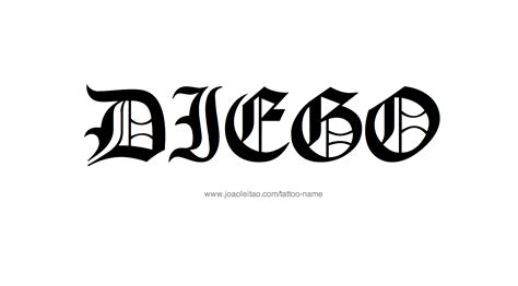 Diego Name Tattoo Designs