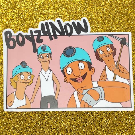 Boyz 4 Now Sticker: Bob's Burgers Fan Art, Glossy Vinyl - Etsy