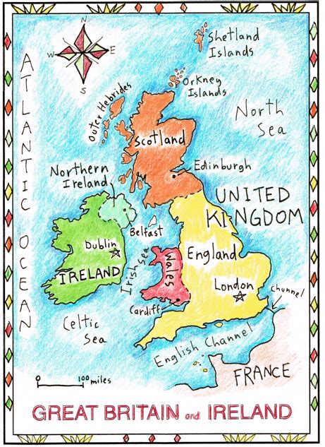 Easy and Fun: British Isles Basic Facts! - Maps for the Classroom | Map ...