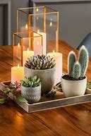 Image result for Wooden Tray Coffee Table Decor Ideas