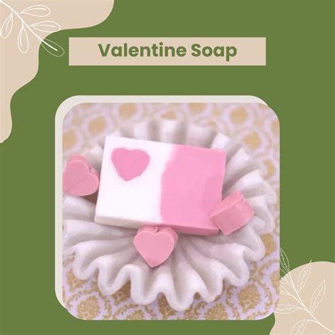 Handmade Valentine Day Special Soap | Natural Heart Embed Soap