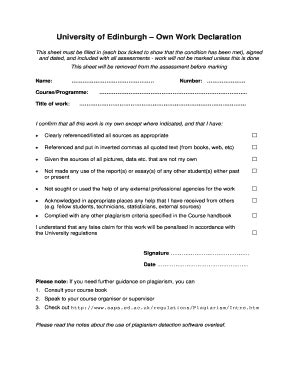 Declaration Form - Fill and Sign Printable Template Online