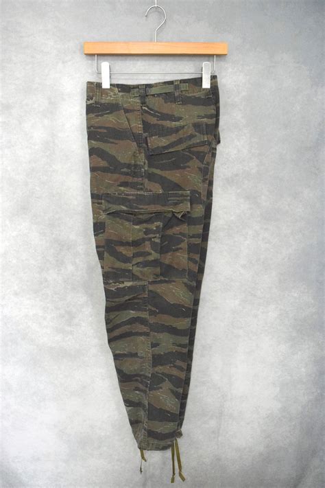 80s " us military " tiger stripe cotton cargo pants / size s - regular ...