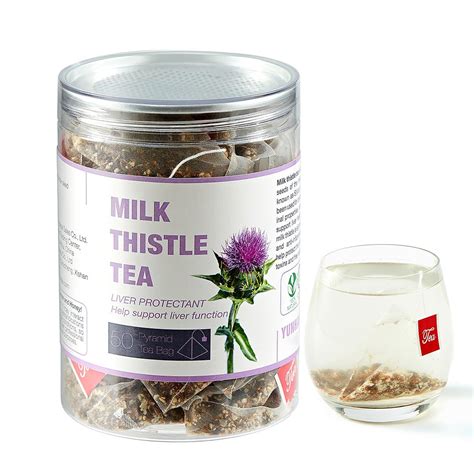 Amazon.com : 50 Milk Thistle Tea Bags for Detox Cleanse & Repair| Thorne Milk Thistle Herbal Tea ...