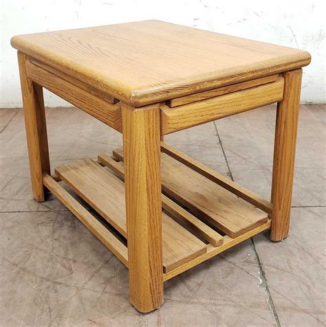 Vintage Wood End Table