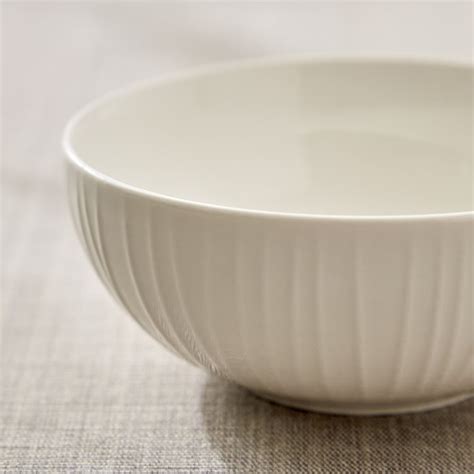 Buy Marshmallow Brook Porcelain Ribbed Katori - 180ml from Home Centre ...