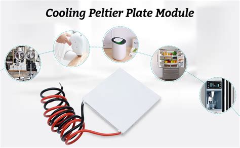 REES52 2 pcs TEC1-12710 Thermoelectric Peltier Cooler 12V 100W 154Wmax ...