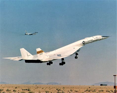 With Its Folding Wingtips The XB-70 Looks Like a Giant Metal Swan In ...