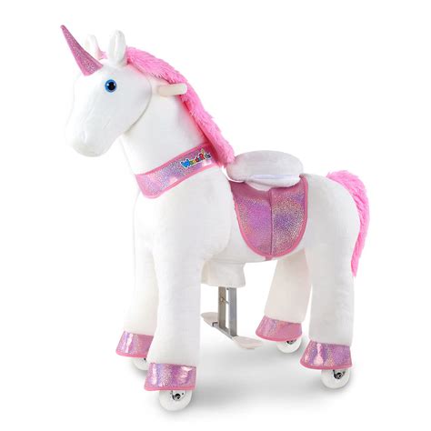WondeRides Ride on Walking Unicorn Cycle Rocking Horse Riding Toy for 3 ...