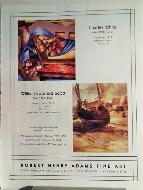 CHARLES WHITE ART PIECE VTG ORIG 1999 ADVERTISEMENT | eBay
