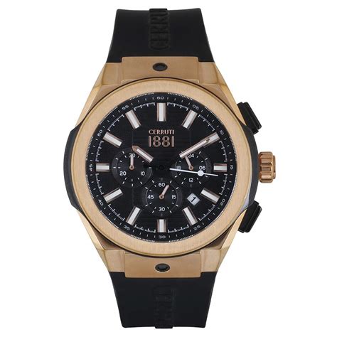 Buy Cerruti 1881 Analog Black Dial Men's Watch-CRA163SRB02BK at Amazon.in
