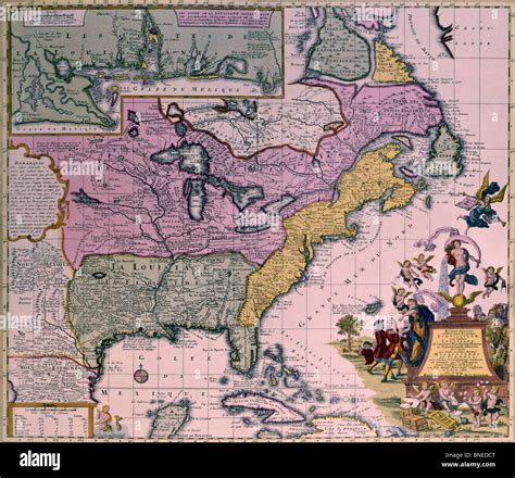 america map 1700