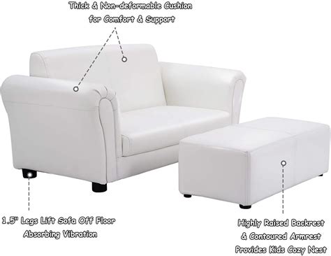 Costzon Kids Couch with Footstool, 2 in 1 Double India | Ubuy