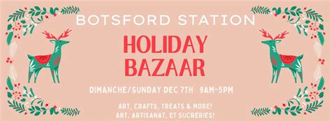Botsford Station Holiday Bazaar, 232 Botsford St, Moncton, NB E1C 4X7 ...