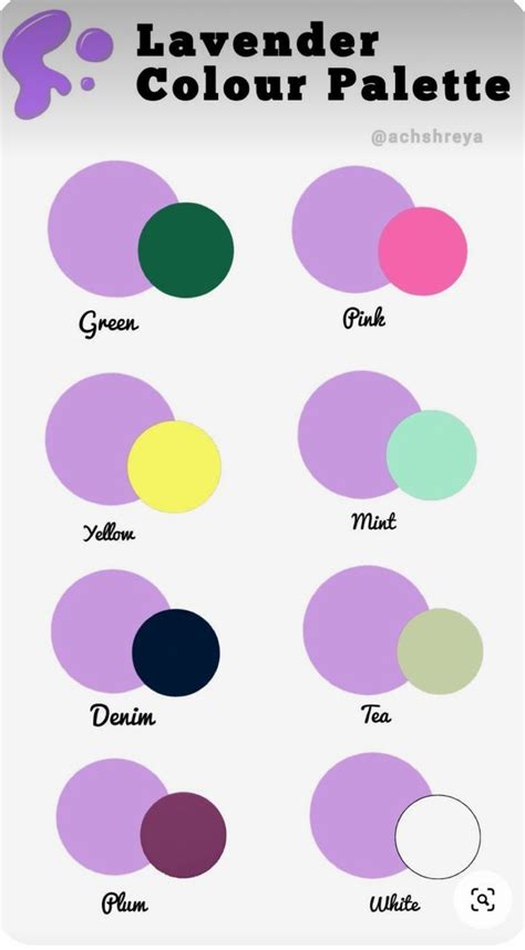 Pin by Felisia Thomas on Outfit inspiration | Lavender color palette, Colour combinations ... - color palette for jersey