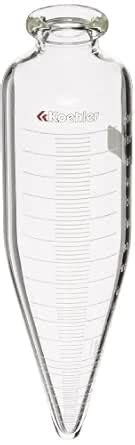Koehler K61102 Short Centrifuge Tube, 100mL Capacity, 6" Length, Marked ...