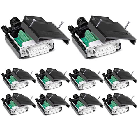 ANMBEST 10PCS DB15 Solderless Connector, RS232 D-SUB | Ubuy India