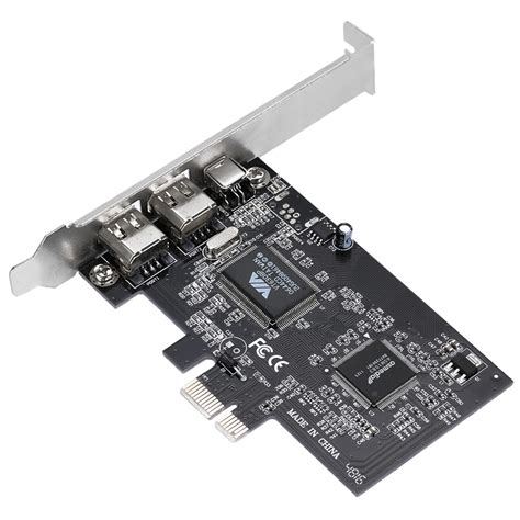 NEE PCI-E 3 Ports 1394a 1394b Firewire Expansion Card PCI-Express ...