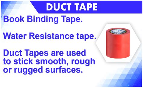 VCR Red Duct Tape - 18 Meters in Length 96mm / 4" Width - 1 Roll Per ...
