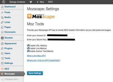 Moz - Moz API - Get Started Aesthetic Aesthetic