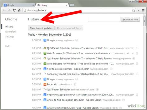 Image result for Open Browsing History