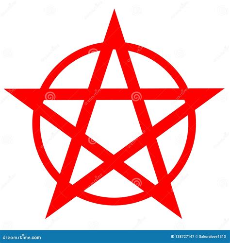 Pentagram or Pentalpha or Pentangle. Dot Work Ancient Pagan Symbol of ...
