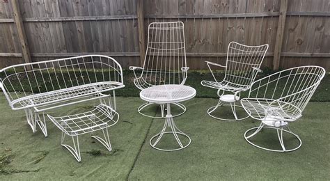 MID CENTURY HOMECREST Patio Furniture Set of 6 Vintage - Etsy ...