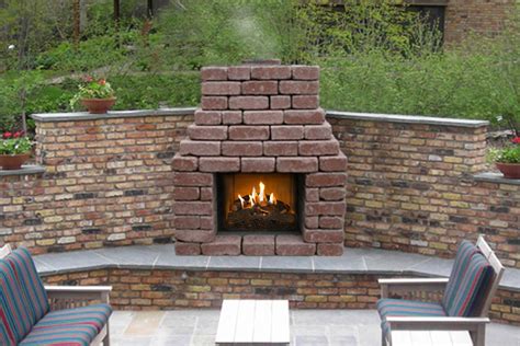 Outdoor Brick Fireplace Diy