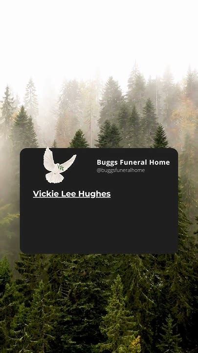 Vickie Lee Hughes - Buggs Funeral Home Obituary #obituary - YouTube