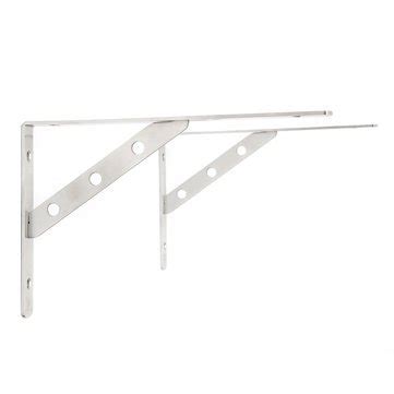 Generic 1 Pair 12 Inch Stainless Steel Wall Shelf Mount Brackets L ...