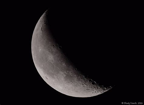 Waning Crescent Moon Outline