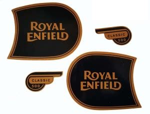 AUTOFIT Royal Enfield Classic 500 Fuel Tank & Tool Box Sticker Logo ...