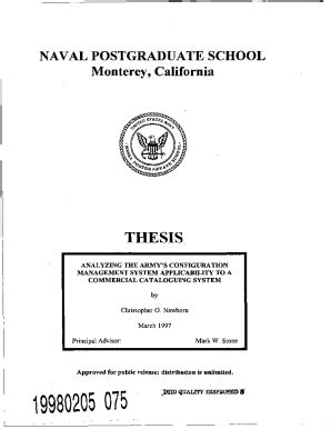 Fillable Online Analyzing the Army's configuration management system ...