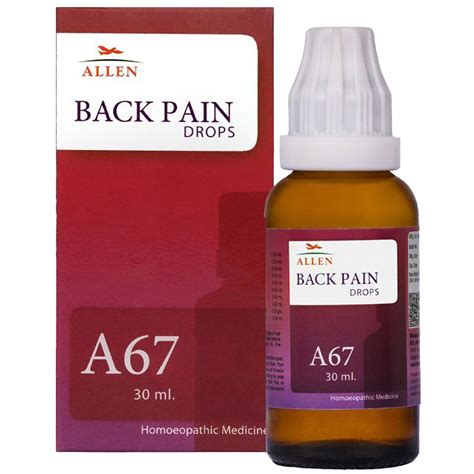 Buy Allen A67 Back Pain Drops, 30 ml | 19 Minutes Delivery | Apollo ...