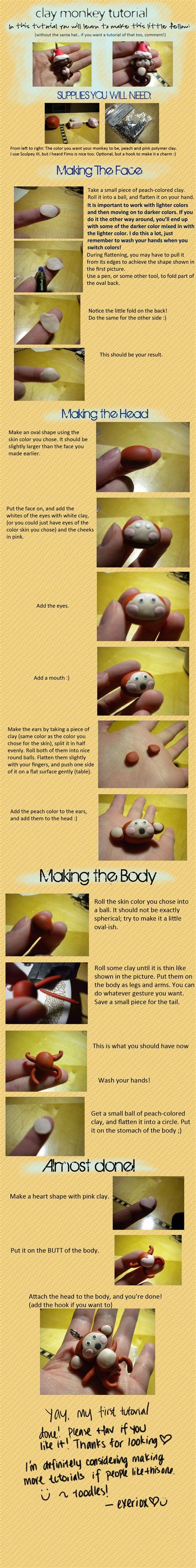 Image result for Monkey Clay Tutorial