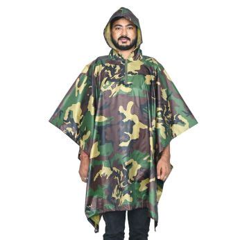 Hacer Unisex Military Rainwear: Foldable And Heavy Duty Poncho Jackets