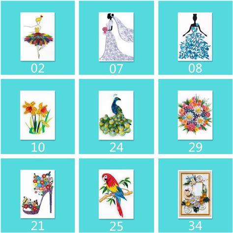 YURROAD Paper Quilling Making Design Drawings India | Ubuy