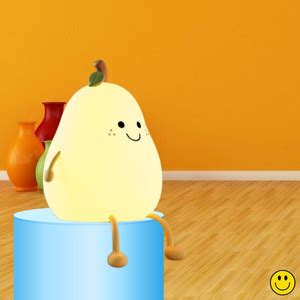 Clairbell Guava USB Rechargeable Night Light Tap Control Squishy ...