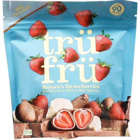 Tru Fru White & Milk Chocolate Strawberries, Frozen | FreshDirect
