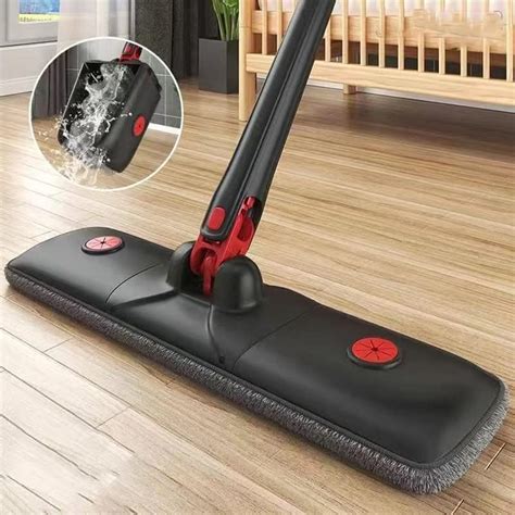 Floor Cleaning mop and Free 1-Hook, Hand-Free Wash Self Wringing Flat ...