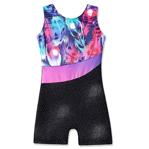 gymnastics biketards for girls 4t 5t leotards with shorts for toddlers ...