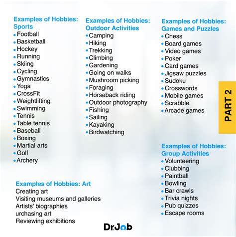 Hobbies 的图像结果