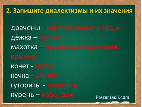 Лексика с точки зрения употребления. Диалектные слова. Жаргонизмы. 6 ...