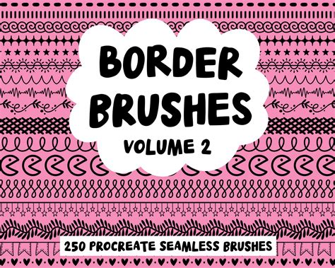 Procreate Border Brush Set Volume 2
