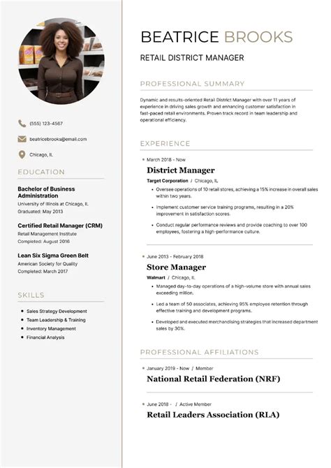 Manager Resume Examples 的图像结果