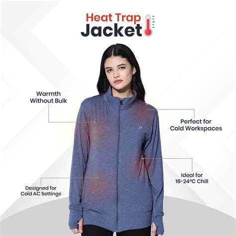 Womens Anti AC Thermal Jacket – Blue Tyga